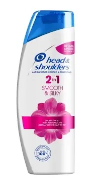 Poslední Šance Head & Shoulders Smooth & Silky 2v1 šampon a kondicionér proti lupům 360 ml