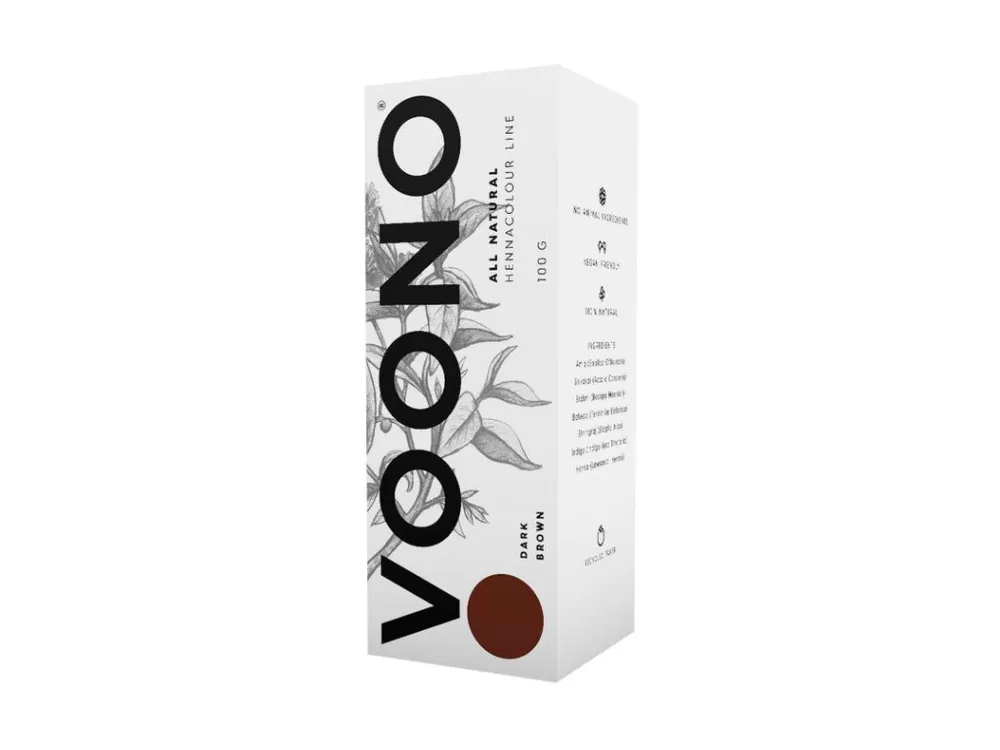 Nejlepší Volba Voono Henna Dark Brown - přírodní barva na vlasy 100g