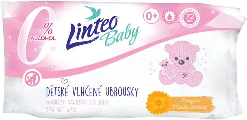 Pouze Dnes Linteo Baby Soft & Cream Ubrousky vlhčené dětské 72 ks