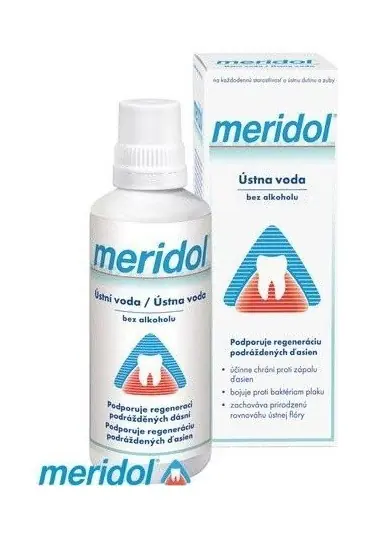 Meridol ústní voda bez alkoholu 400 ml Víkendová Akce