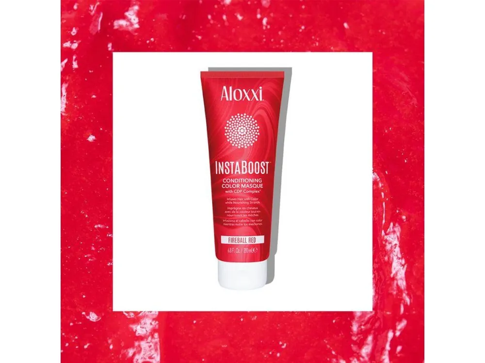Ověřený ALOXXI Barevná hydratační maska Instaboost červená 200ml+ Vzorek šamponu Aloxxi 7 Oil