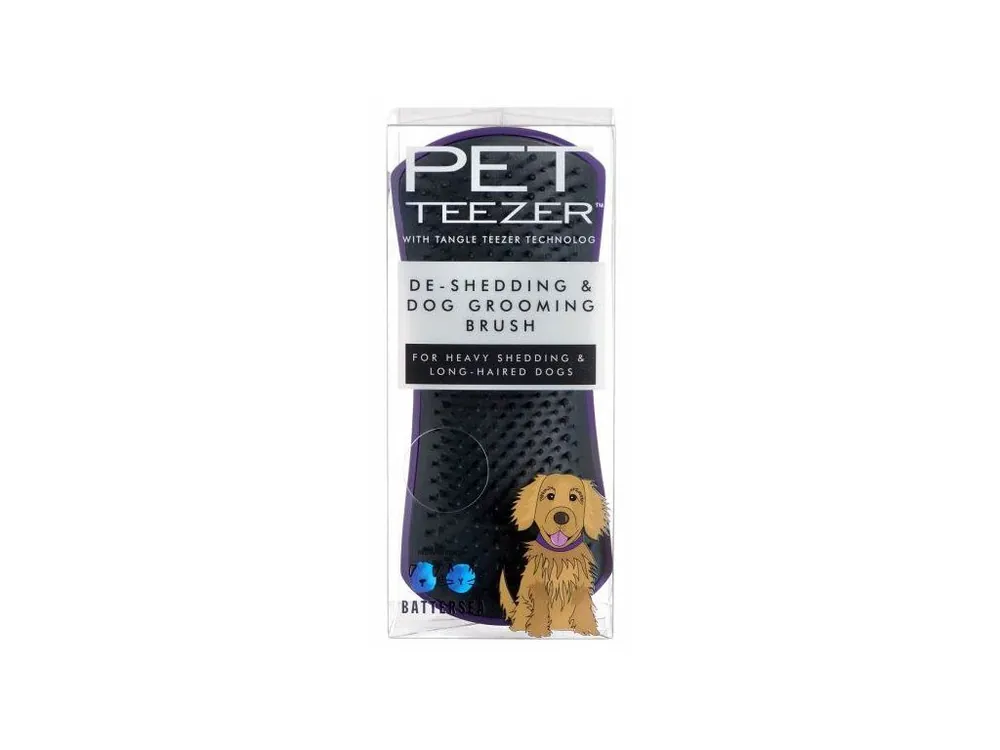 Tangle Teezer Pet Teezer De-shedding purple rozčesávací kartáč pro psy Pouze Dnes