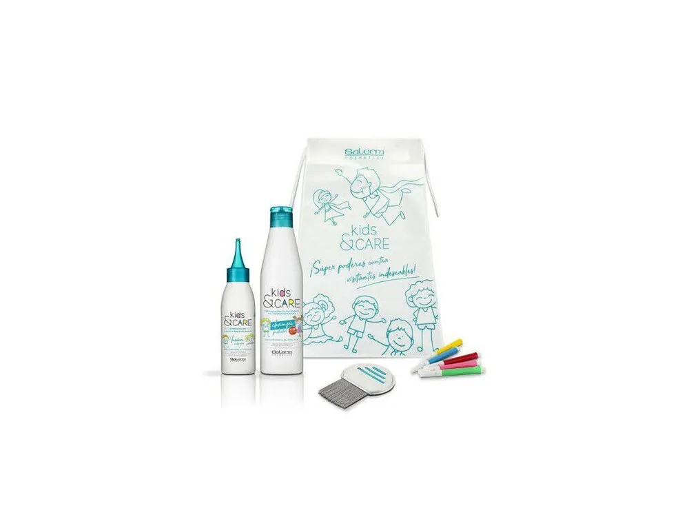 Odeslání Ihned Salerm Kids&Care loción 100 ml + šampón 250 ml + všiváček dárková sada