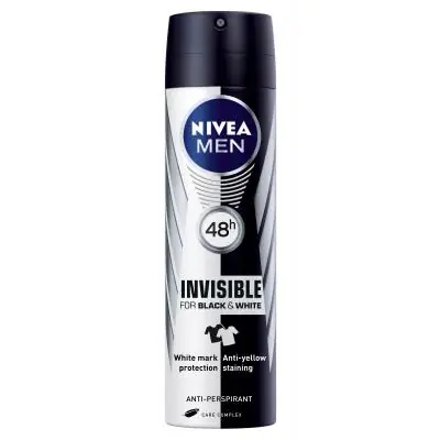 Nivea Men Invisible for Black&White antiperspirant 150ml Horká Nabídka