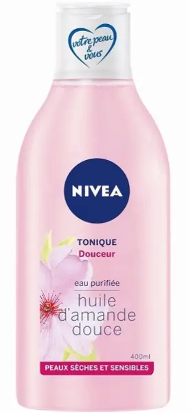 Nivea tonizující voda pro suchou a citlivou pleť s mandlovým olejem 400 ml Akční Nabídka