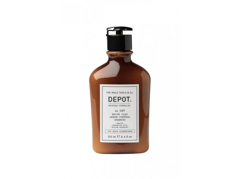 AKCE Depot 107 white clay sebum control shampoo 250ml Nakupujte Hned