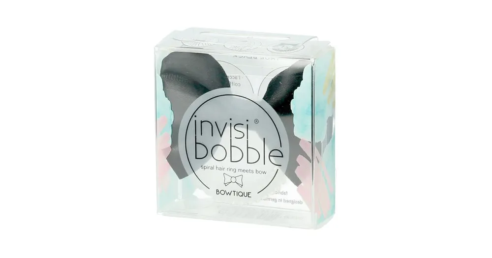 Invisibobble Bowtique Spiral Hair Ring Meets Bow (True Black) 1 ks Vysoce Kvalitní