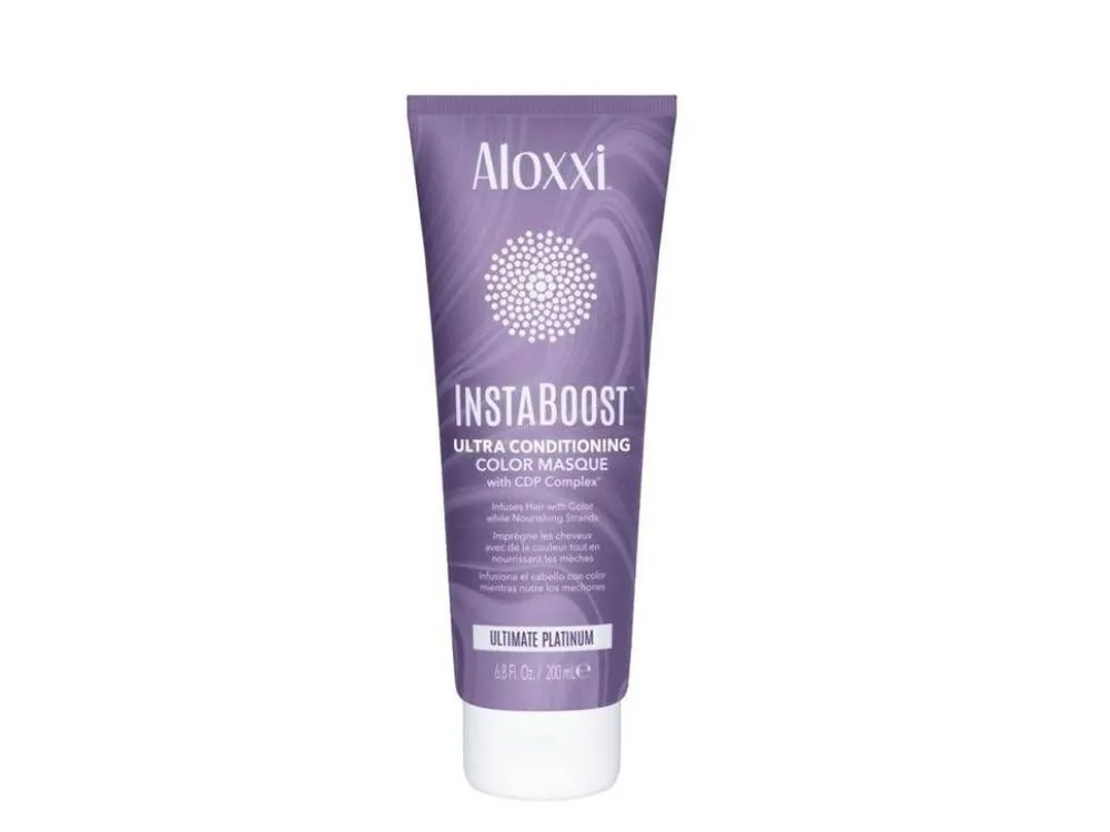 ALOXXI Barevná hydratační maska božská platinová - INSTABOOST ULTIMATE PLATINUM 200 ml+ Vzorek kondicionéru Aloxxi 7 Oil Zlevněný