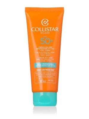 Časově Omezené Collistar Smart Sun Protection® Active Protection Sun Face Cream SPF 50+ 100 ml