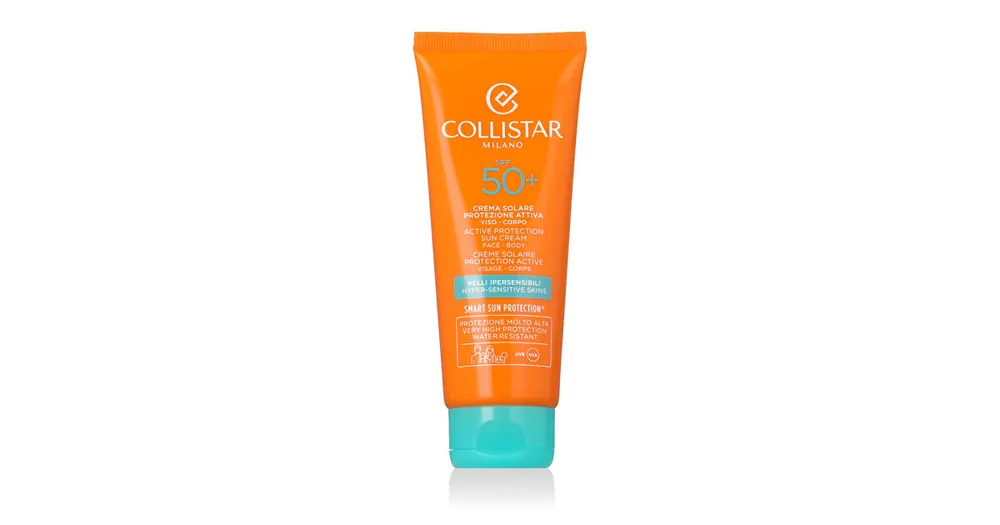 Časově Omezené Collistar Smart Sun Protection® Active Protection Sun Face Cream SPF 50+ 100 ml