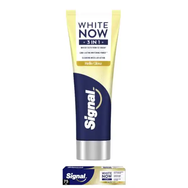 Signal White Now zubní pasta 3in1 Hello Glow 75ml Pouze Dnes