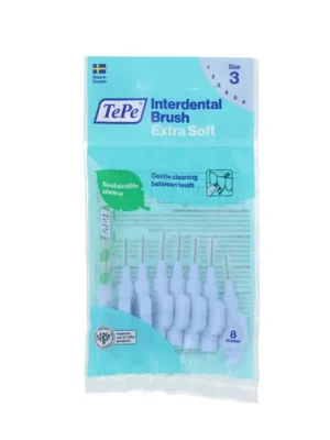 TePe Extra Soft mezizubní kartáčky 3 modré (0,6 mm) 8 ks Akční Nabídka
