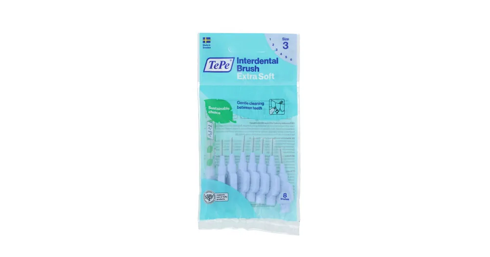 TePe Extra Soft mezizubní kartáčky 3 modré (0,6 mm) 8 ks Akční Nabídka