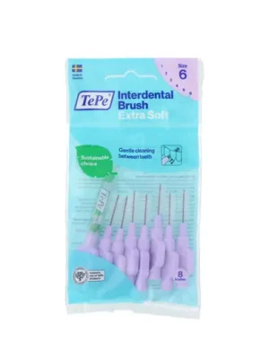 TePe Extra Soft mezizubní kartáčky 6 fialové (1,1 mm) 8 ks Speciální Cena