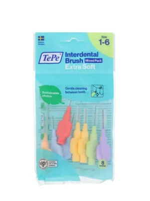 Omezená Nabídka TePe Extra Soft mezizubní kartáčky 1-6 Mix 8 ks
