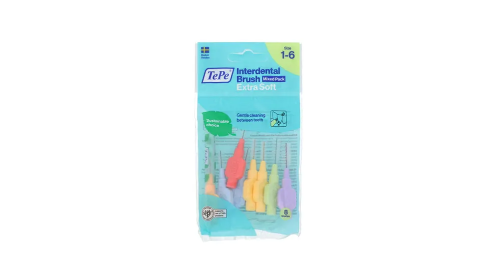Omezená Nabídka TePe Extra Soft mezizubní kartáčky 1-6 Mix 8 ks