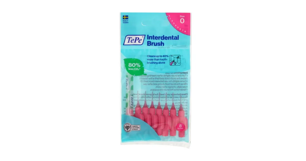 Výhodná Nabídka TePe Original mezizubní kartáčky 0 růžové (0,4 mm) 8 ks