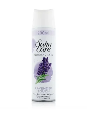 Gillette Satin Care Normal Skin Lavender Touch gel na holení 200 ml Víkendová Akce