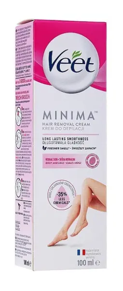 Veet depilační krém Minima pro normální pokožku 100 ml Bezpečná Platba