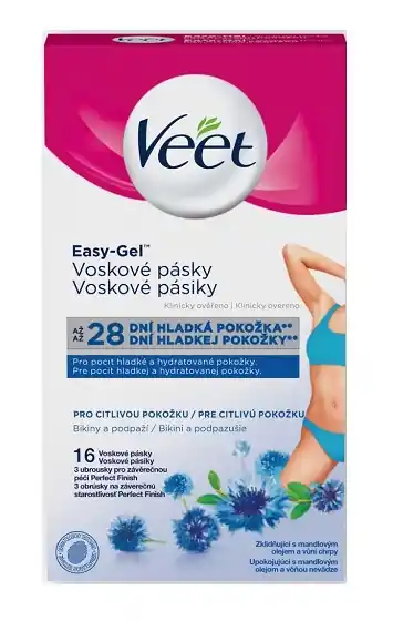 Veet voskové pásky bikiny a podpaží na citlivou pokožku 16ks Nejprodávanější