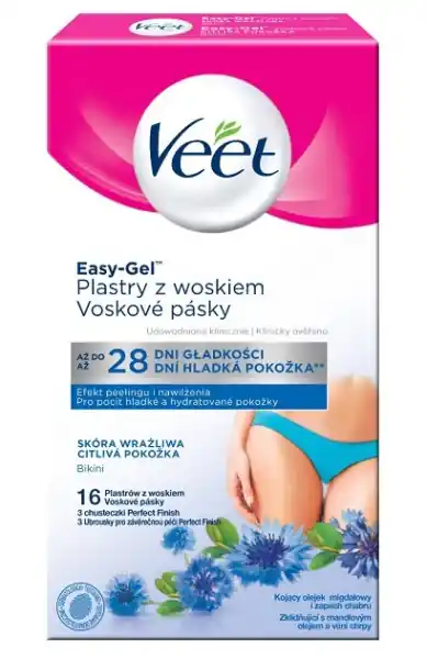 Veet voskové pásky bikiny na citlivou pokožku 16ks Nejprodávanější