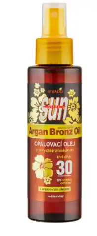 Nejlepší Volba Vivaco Sun Arganový voděodolný opalovací olej pro rychlé zhnědnutí rozprašovač SPF30 100ml