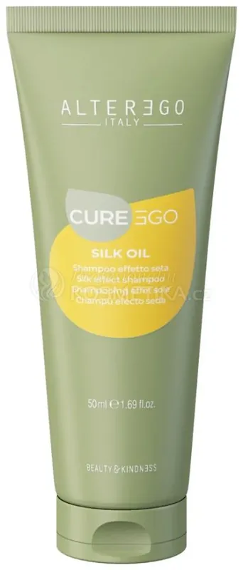 Nakupujte Hned Alter Ego Ego Line Silk Oil Shampoo - Šampon s hedvábným efektem 50 ml Cestovní balení