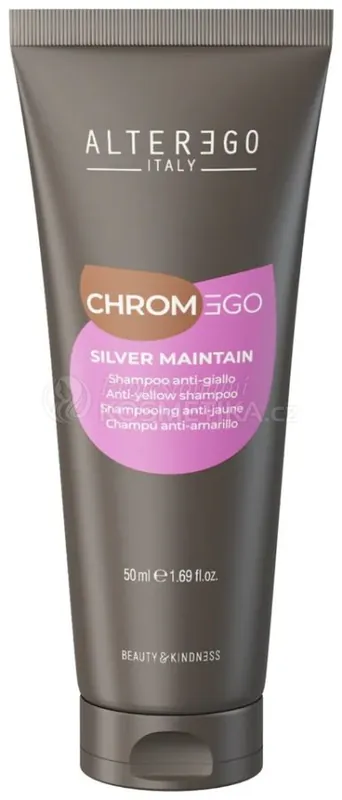 Časově Omezené Alter Ego Chrom Ego Silver Maintain Shampoo - Šampon proti žlutým odleskům 50 ml Cestovní balení