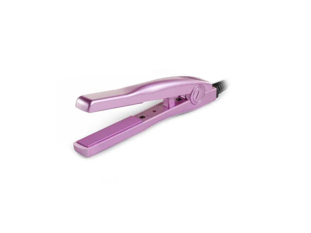 Mini žehlička na vlasy Cera Flat Iron - 15 cm, růžová Nejprodávanější