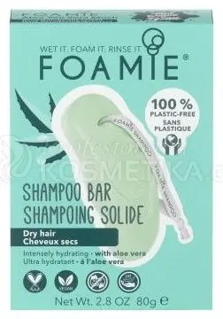 Poslední Šance Foamie Shampoo Bar Aloe You Vera Much - Tuhý šampon pro suché vlasy 80 g