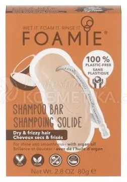 Foamie Shampoo Bar Kiss Me Argan - Tuhý šampon s přirozeným pH 80 g Dokud Zásoby Vydrží