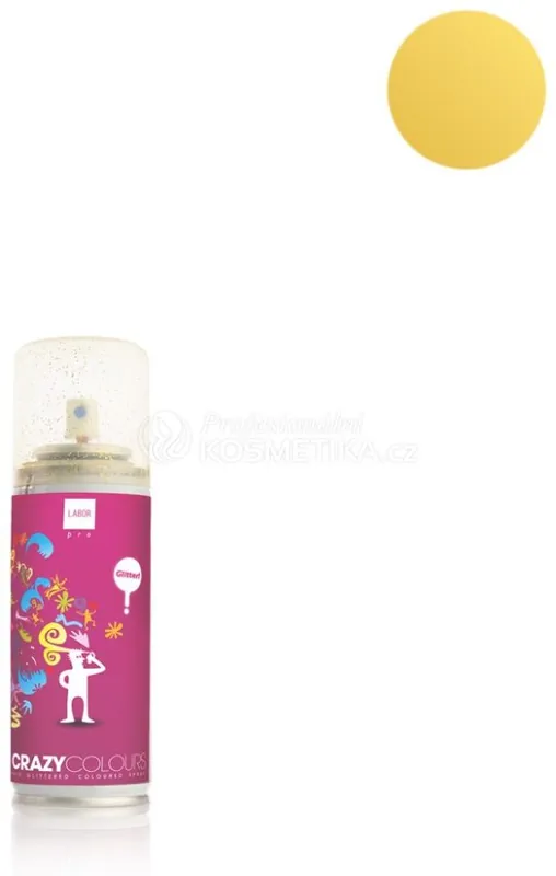 Speciální Cena Labor pro Crazy Colours Hair Glitter - Třpytky na vlasy zlatý 125 ml