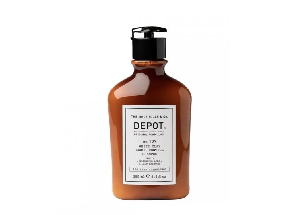Poslední Šance DEPOT NO. 107 WHITE CLAY SEBUM CONTROL SHAMPOO 250ML