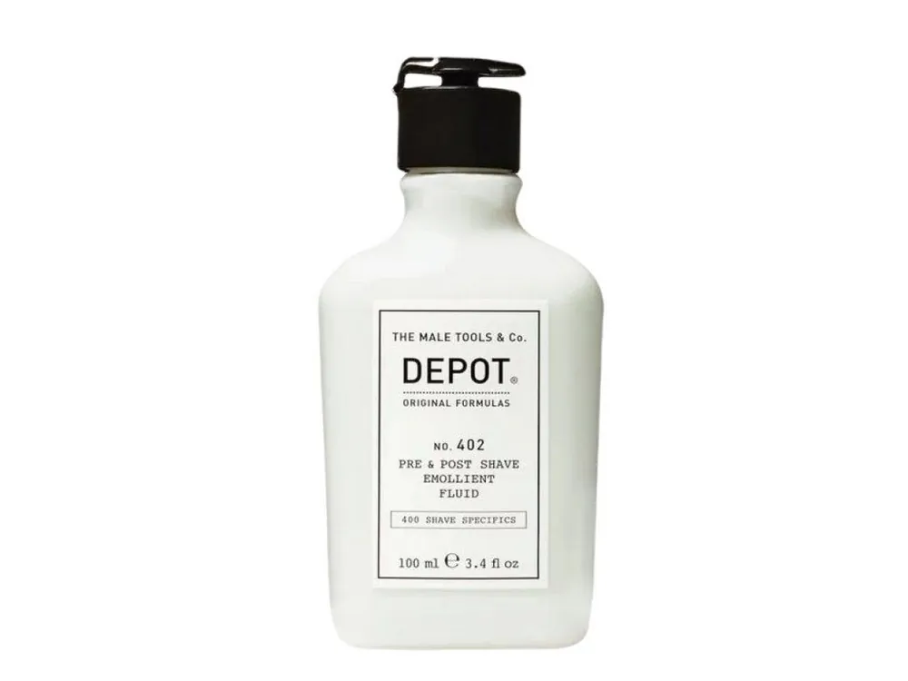 DEPOT NO. 402 PRE & POST SHAVE EMOLLIENT FLUID 100ML Časově Omezené