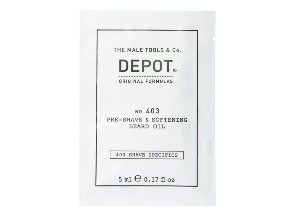 Pouze Dnes DEPOT NO. 403 PRE-SHAVE&SOFT. BEARD OIL FRESH BLACK PEPPER 5ML