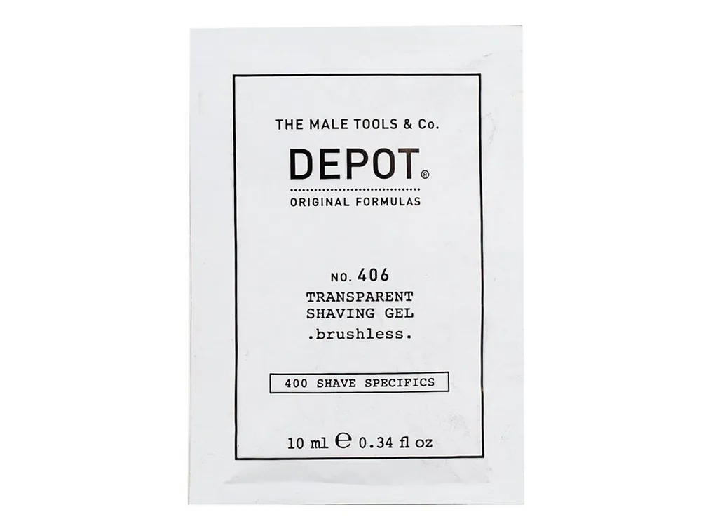 Kup Teď DEPOT NO. 406 TRANSPARENT SHAVING GEL brushless 10ML