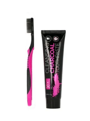 Ihned K Objednání Xpel Oral Care Cleansing Charcoal zubní pasta 100 ml + zubní kartáček