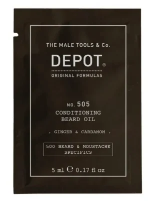 Zlevněný DEPOT NO. 505 CONDITIONING BEARD OIL .GINGER & CARDAMOM. 5ML