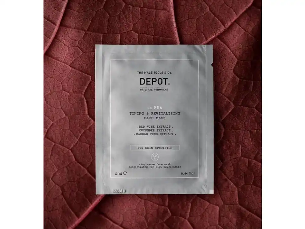Jen Po Omezenou Doba DEPOT No. 806 TONING & REVITALIZING FACE MASK 12pz