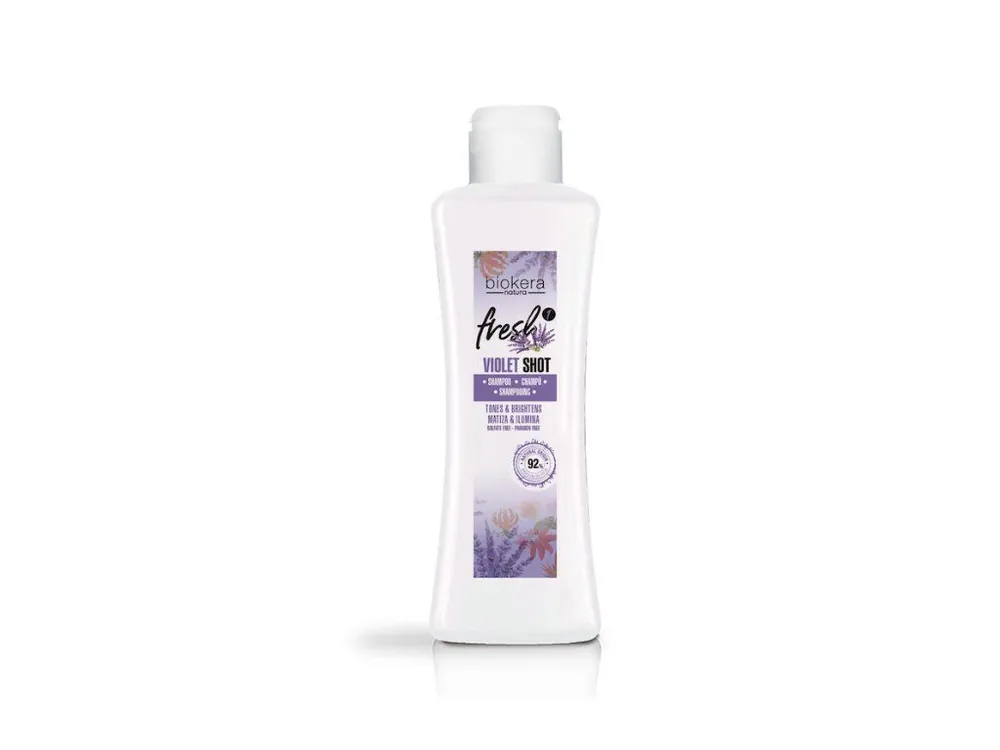 Novinka SALERM BIOKERA - FRESH VIOLET SHOT ŠAMPÓN 300 ML