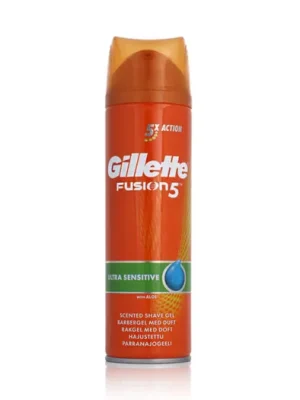 Dokud Zásoby Vydrží Gillette Fusion 5 Ultra Sensitive gel na holení 200 ml M