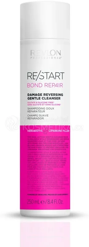 Sezónní Sleva Revlon Professional Restart Bond Repair Gentle Cleanser Shampoo - Šampon pro poškozené vlasy 250 ml