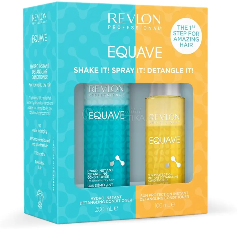 Objednat Nyní Revlon Professional Equave Hydro-Sun Detangling Set - Dvoufázový hydratační kondicionér 200 ml + sluneční kondicionér 100 ml Dárková sada