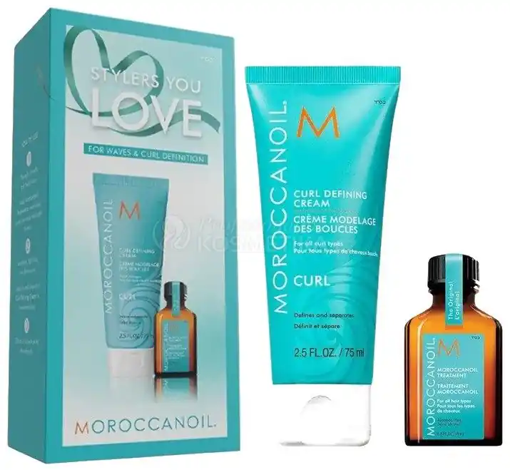 Akční Cena Moroccanoil Curl Stylers You Love Set - Krém na vlny 75 ml + arganový olej 15 ml Dárková sada
