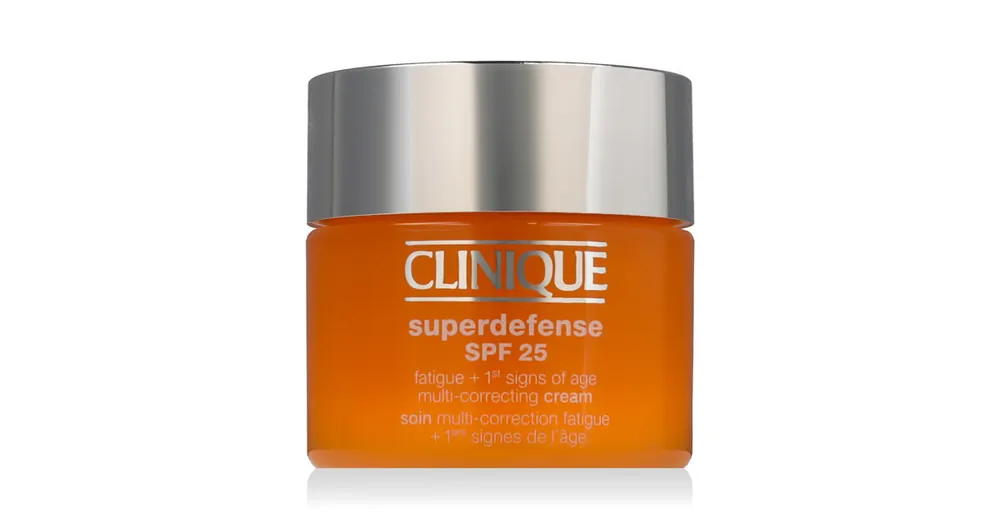 Cenová Bomba Clinique Superdefense Fatigue + 1st Signs Of Age Multi-Correcting Cream SPF 25 50 ml