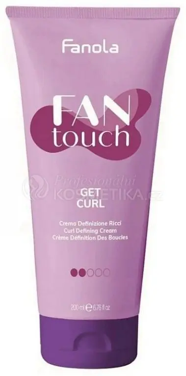 Fanola Fan Touch Get Curl Defining Cream - Krém se střední fixací je ideální pro kudrnaté a vlnité vlasy 200 ml Aktuální