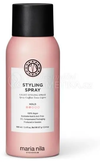 Super Cena Maria Nila Styling Spray - Jemný sprej na vlasy s lehkou fixací 100 ml Cestovní balení