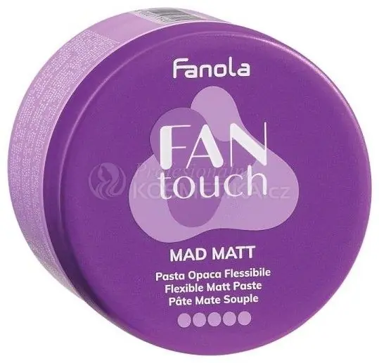 Bezpečná Platba Fanola Fantouch Mad Matt Flexible Matt Pate - Flexibilní, měkká pasta na vlasy 100 ml