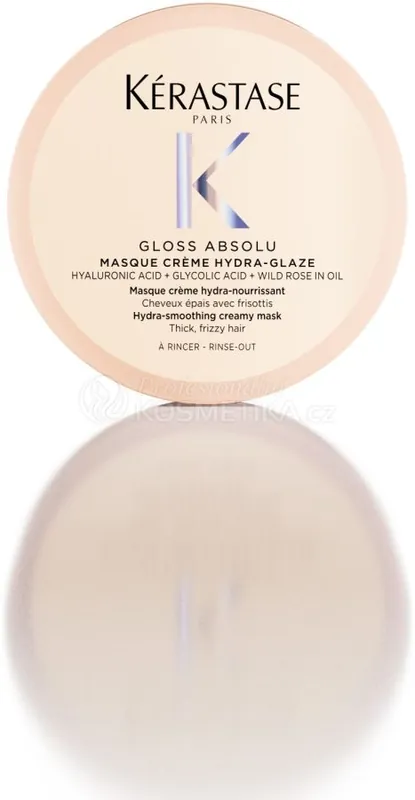 Kérastase Gloss Absolu Masque Créme Hydra-glaze - Hydratačně-uhlazující krémová maska určená pro pevné, krepaté vlasy 75 ml Tovární Cena