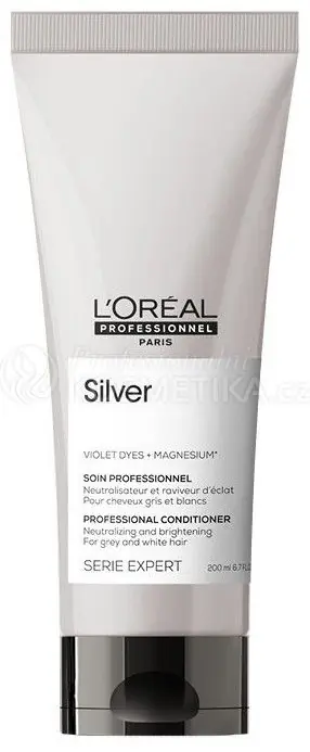 L´oréal Professionnel Serie Expert Silver Conditioner - Péče pro ledový lesk blond vlasů 200 ml Speciální Cena